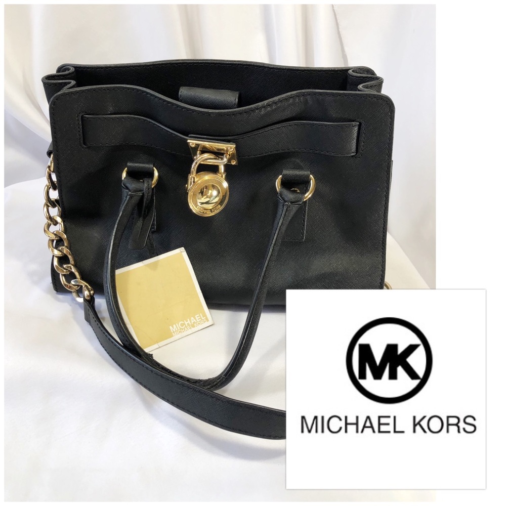 Michael Kors Hamilton Satchel in Black